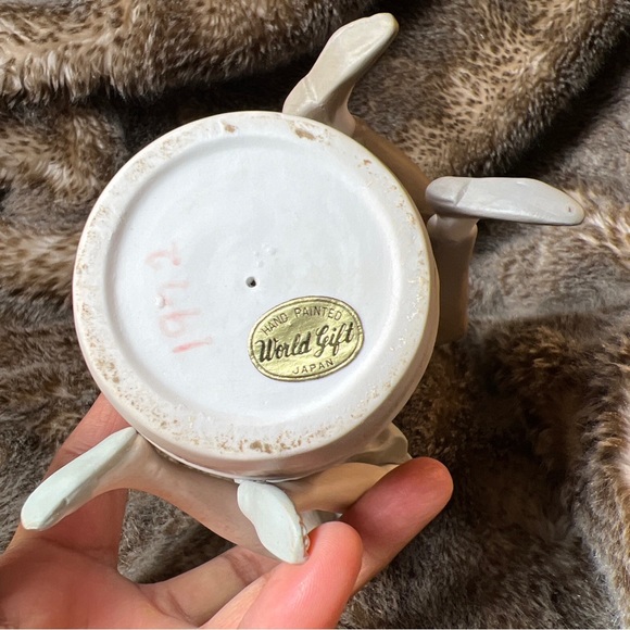 VTG Figurine Boy and Girl on a Barrel, RARE MADE IN JAPAN 8”H - Picture 6 of 9